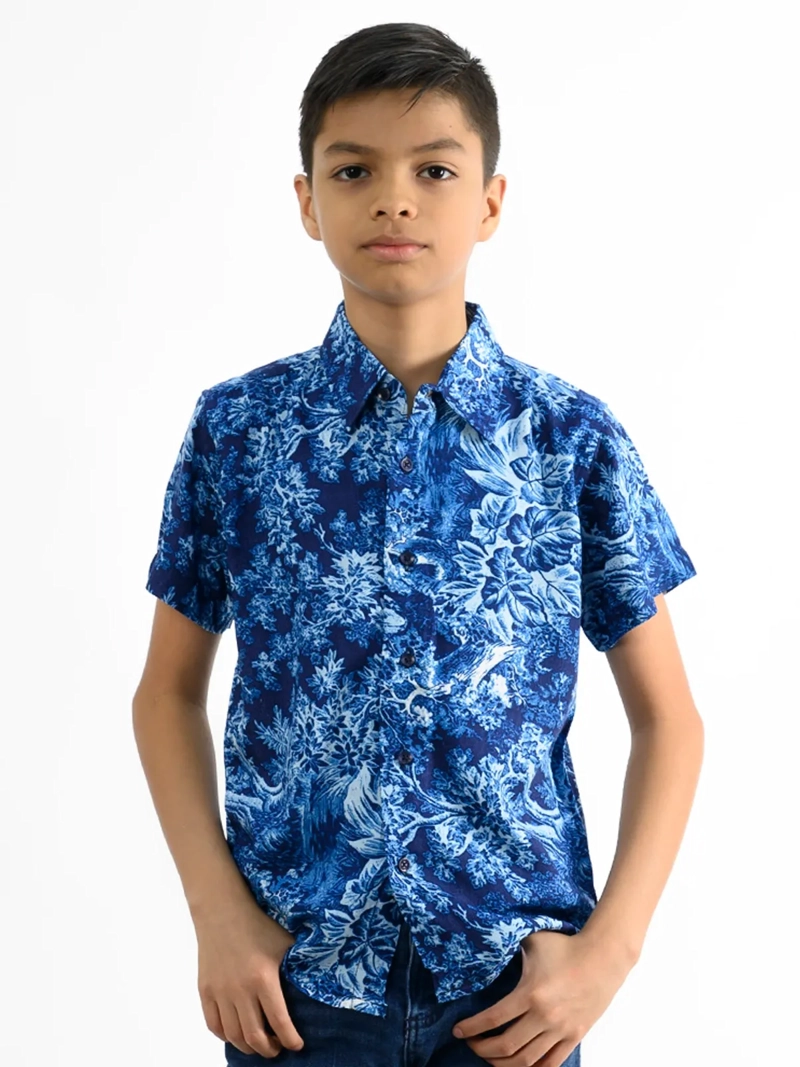 CAMISA MANGA CORTA NIÑO WOALLANCE NEW 80-DG10005 I - 1