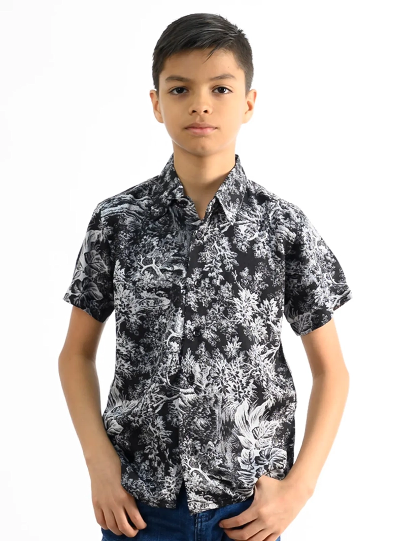 CAMISA MANGA CORTA NIÑO WOALLANCE NEW 80-DG10005 I - 1