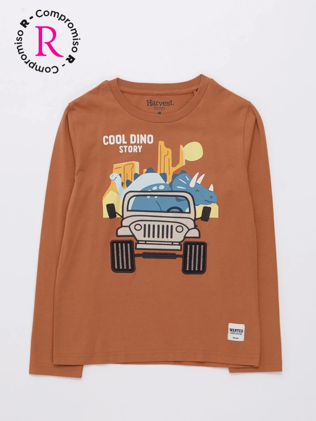 POLO MANGA LARGA ALGODÓN WESTJEEP NIÑO HARVEST - 1