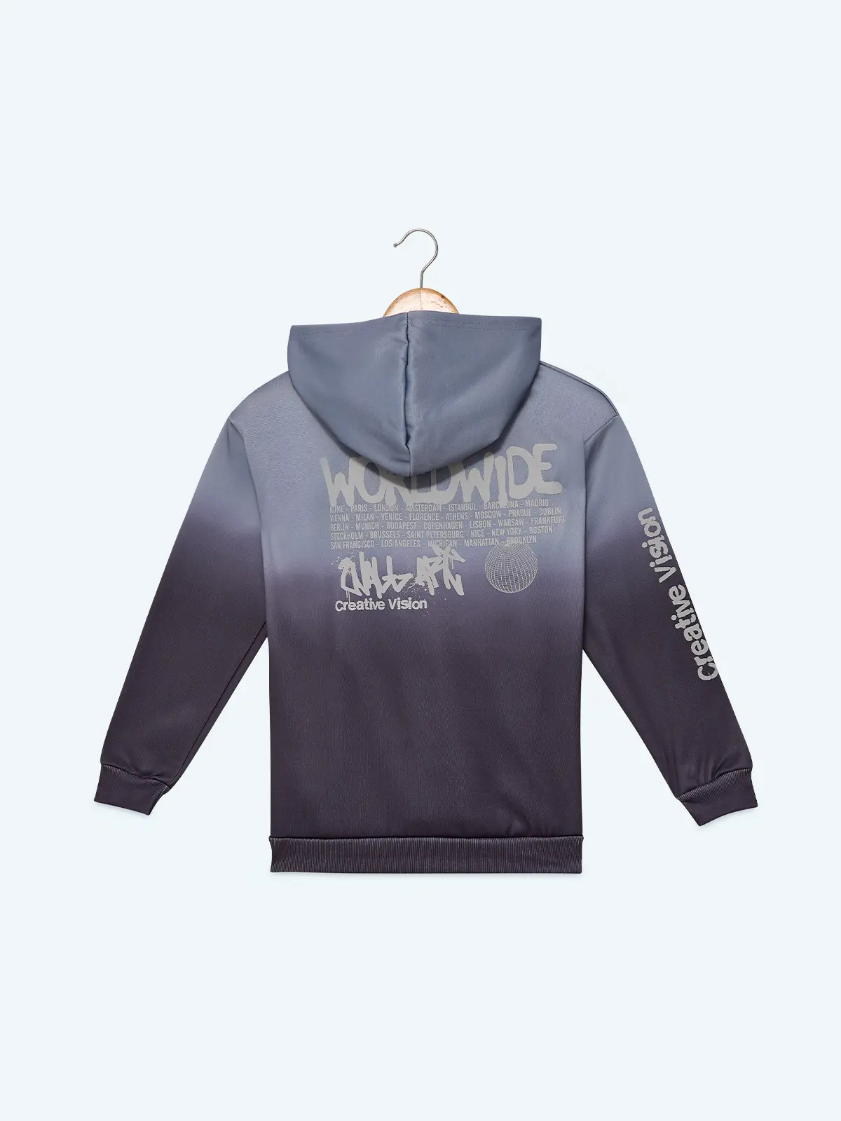 POLERA DEGRADE FRANELA CON CAPUCHA NIÑO CLOUDBREAK - 2