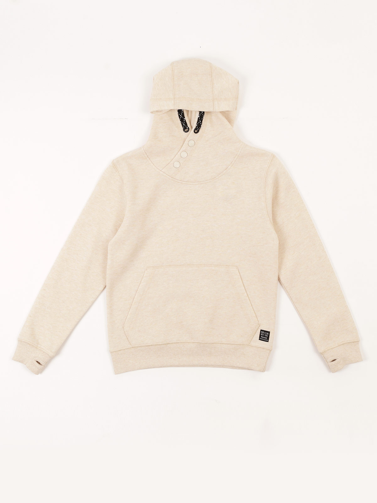 POLERA FRANELA CON CAPUCHA NIÑO HARVEST - 1