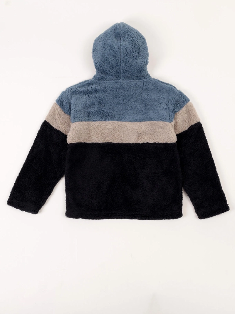 POLERA CON CAPUCHA CORAL FLEECE NIÑO HARVEST - 2