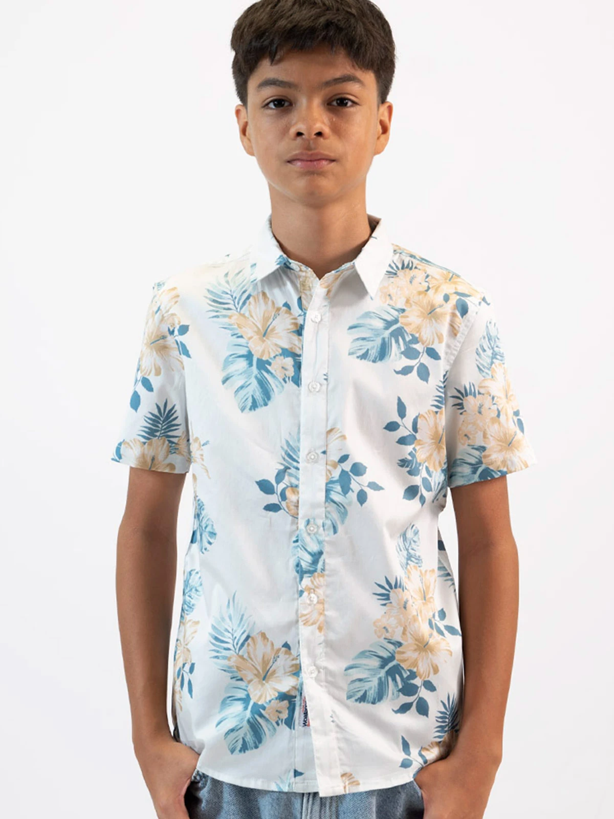 CAMISA MANGA CORTA HOMBRE ALGODÓN WOALLANCE GALAPAGOS - 1