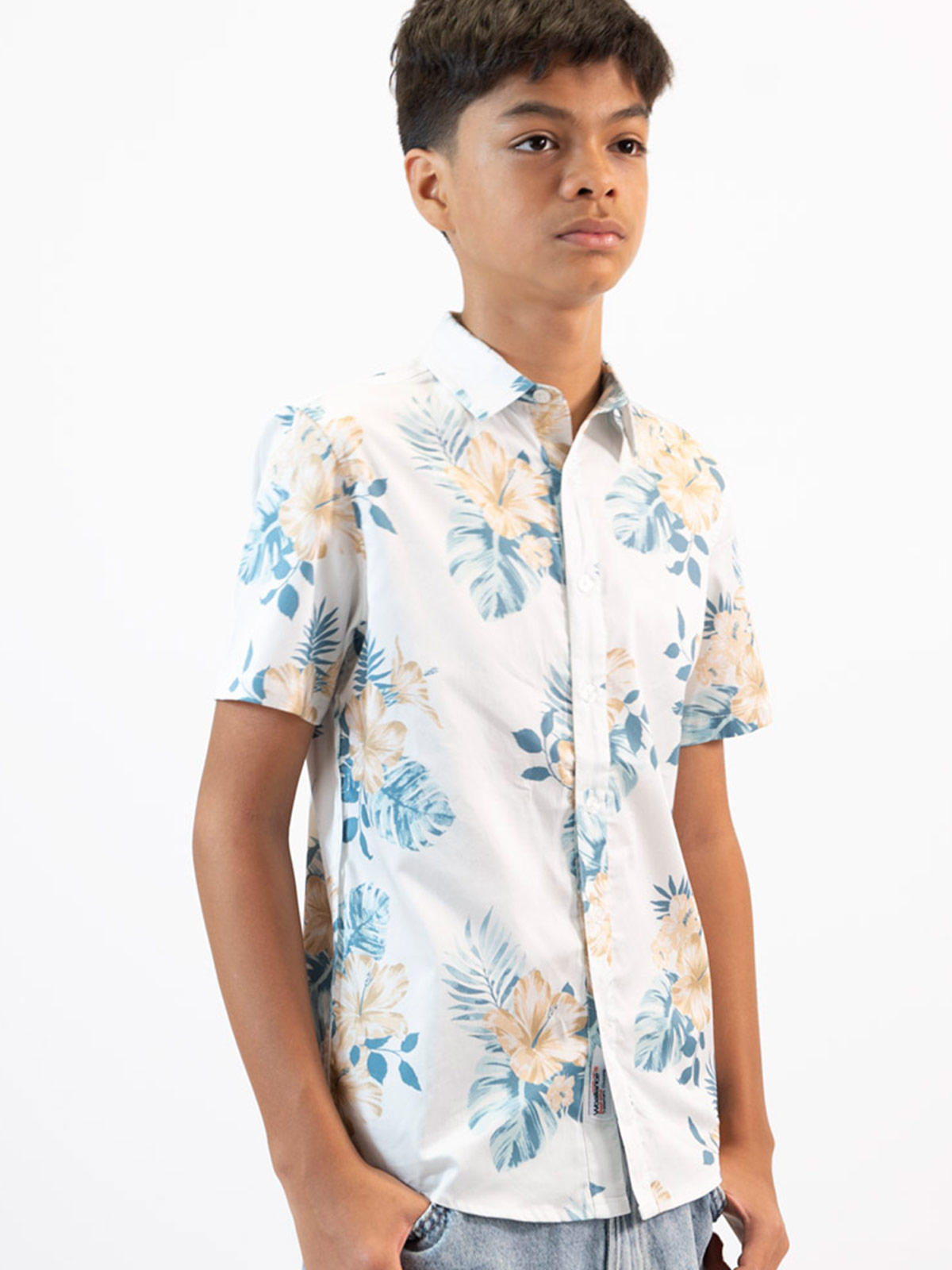 CAMISA MANGA CORTA HOMBRE ALGODÓN WOALLANCE GALAPAGOS - 4