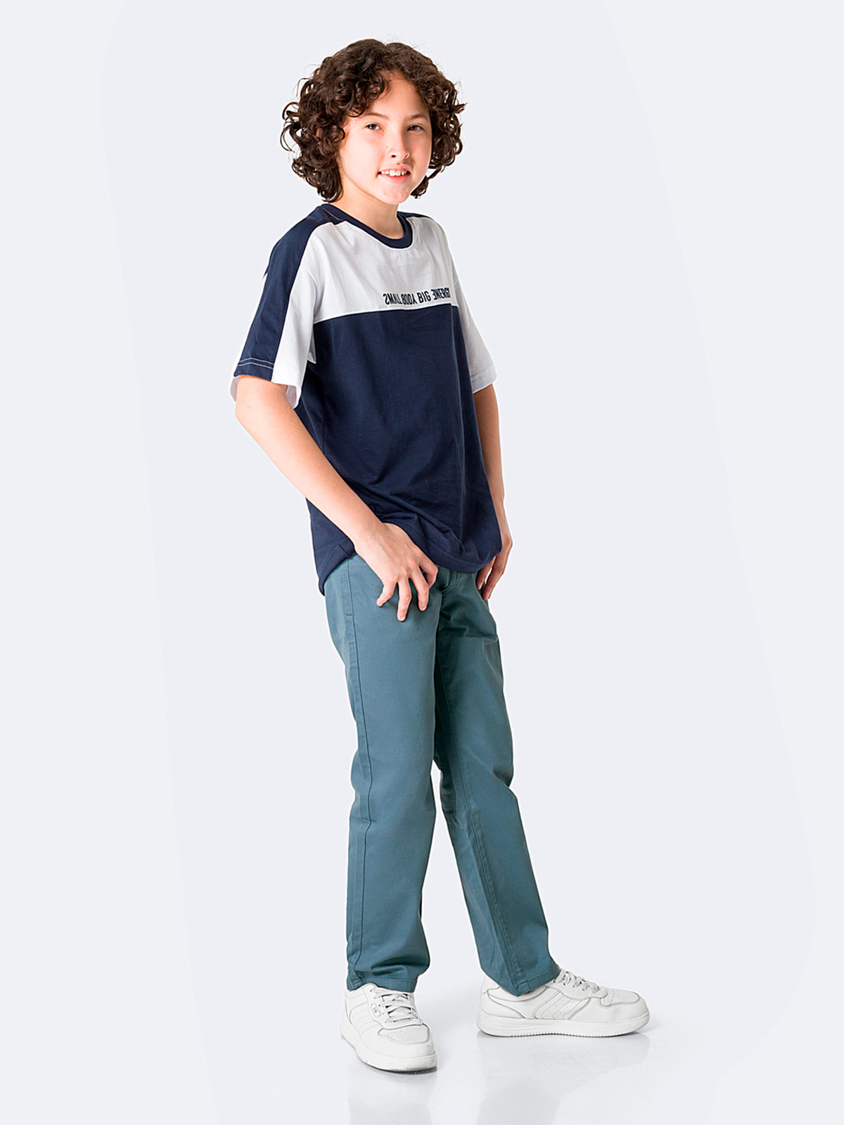 PANTALÓN RECTO NIÑO PIONIER BRUNO-DRIL - 1