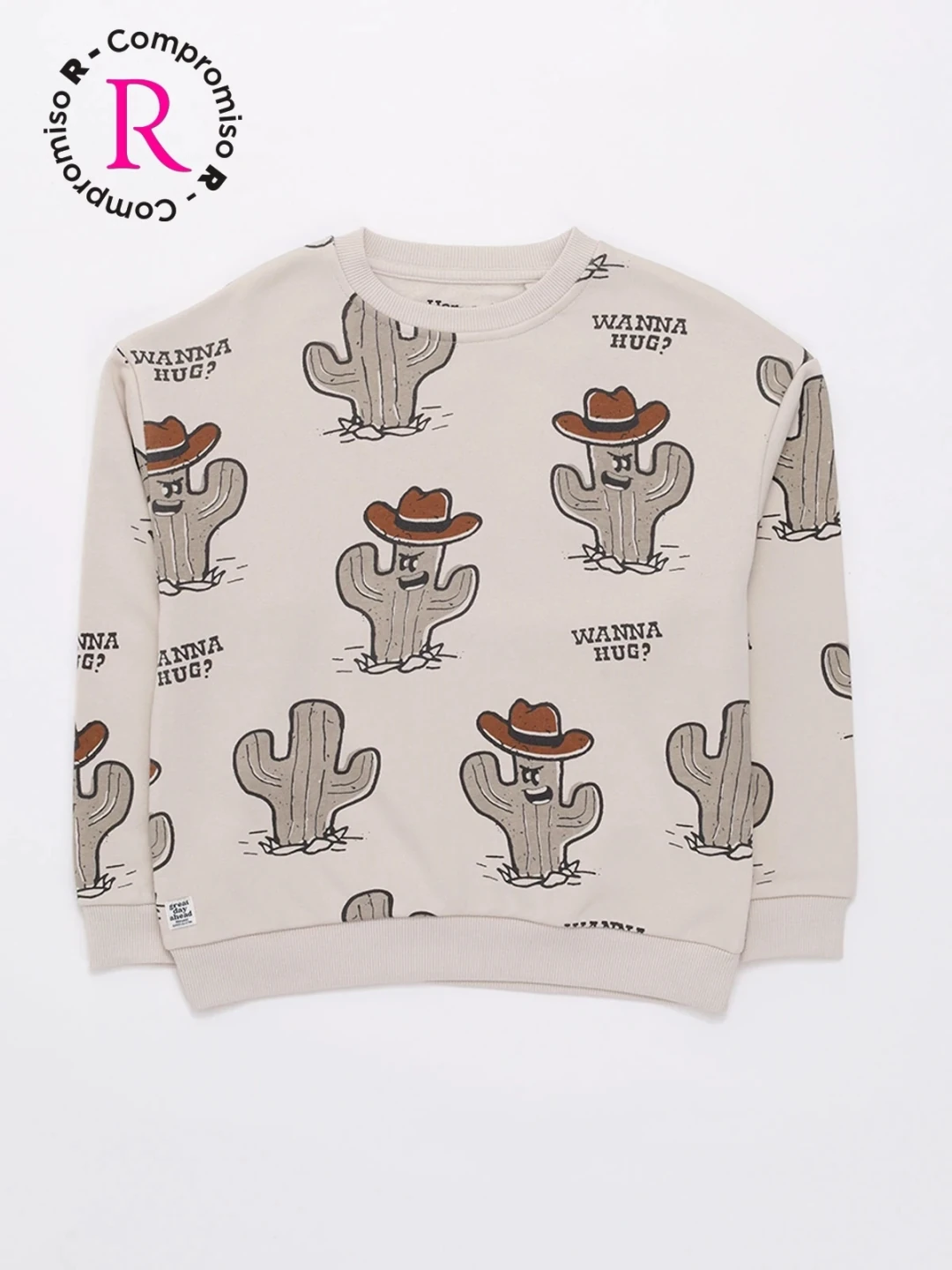 POLERA FULL PRINT CACTUS FRANELA NIÑO HARVEST - 1