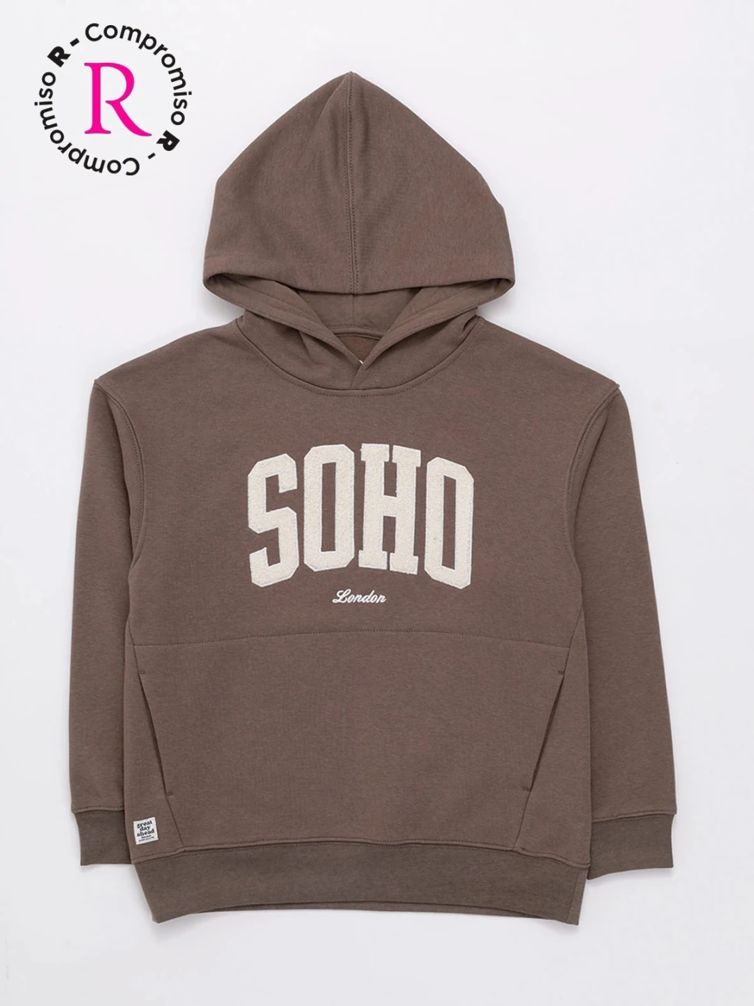 POLERA WEST SOHO CON CAPUCHA FRANELA NIÑO HARVEST - 1
