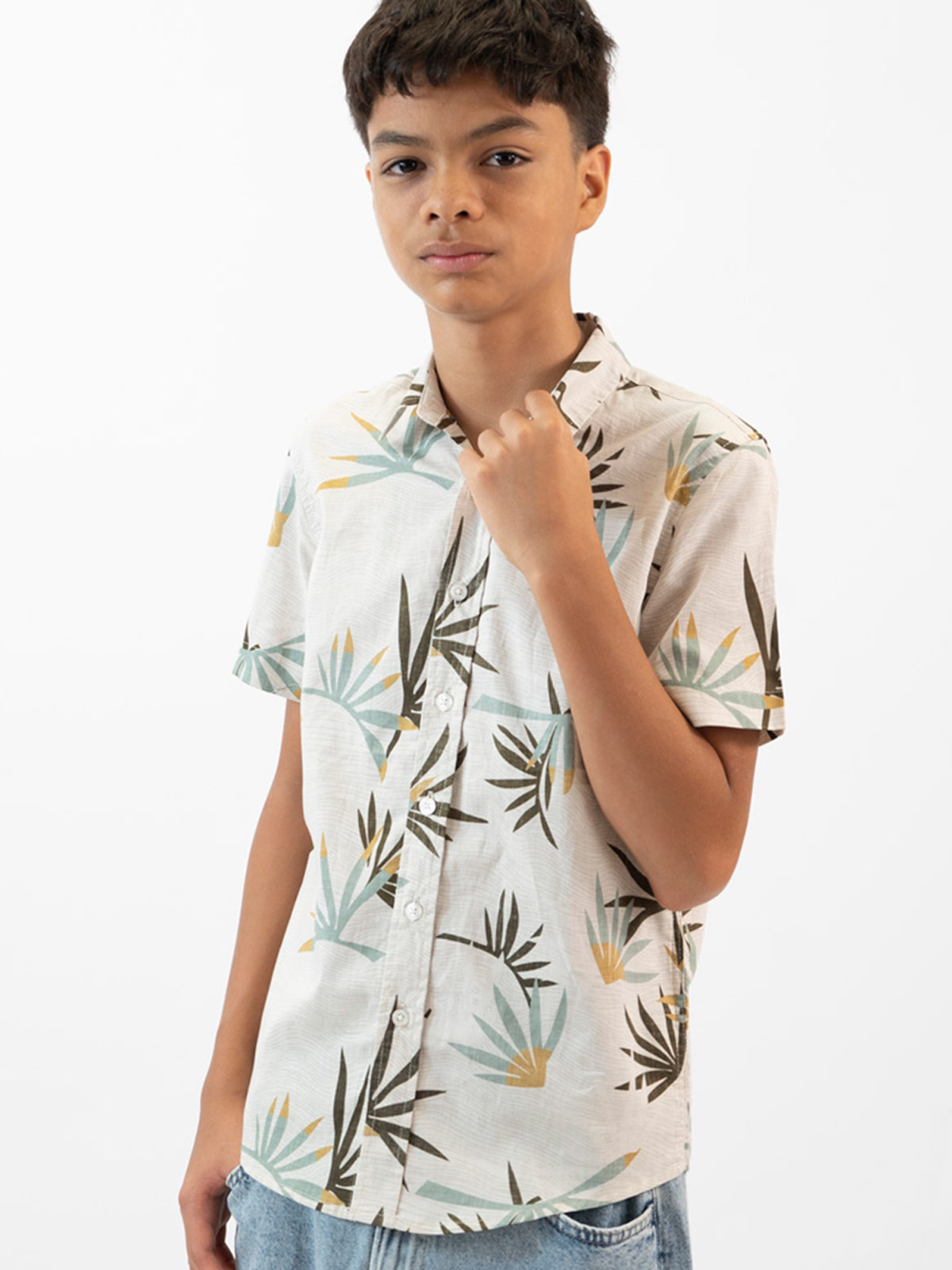 CAMISA MANGA CORTA NIÑO WOALLANCE POLONIA - 3