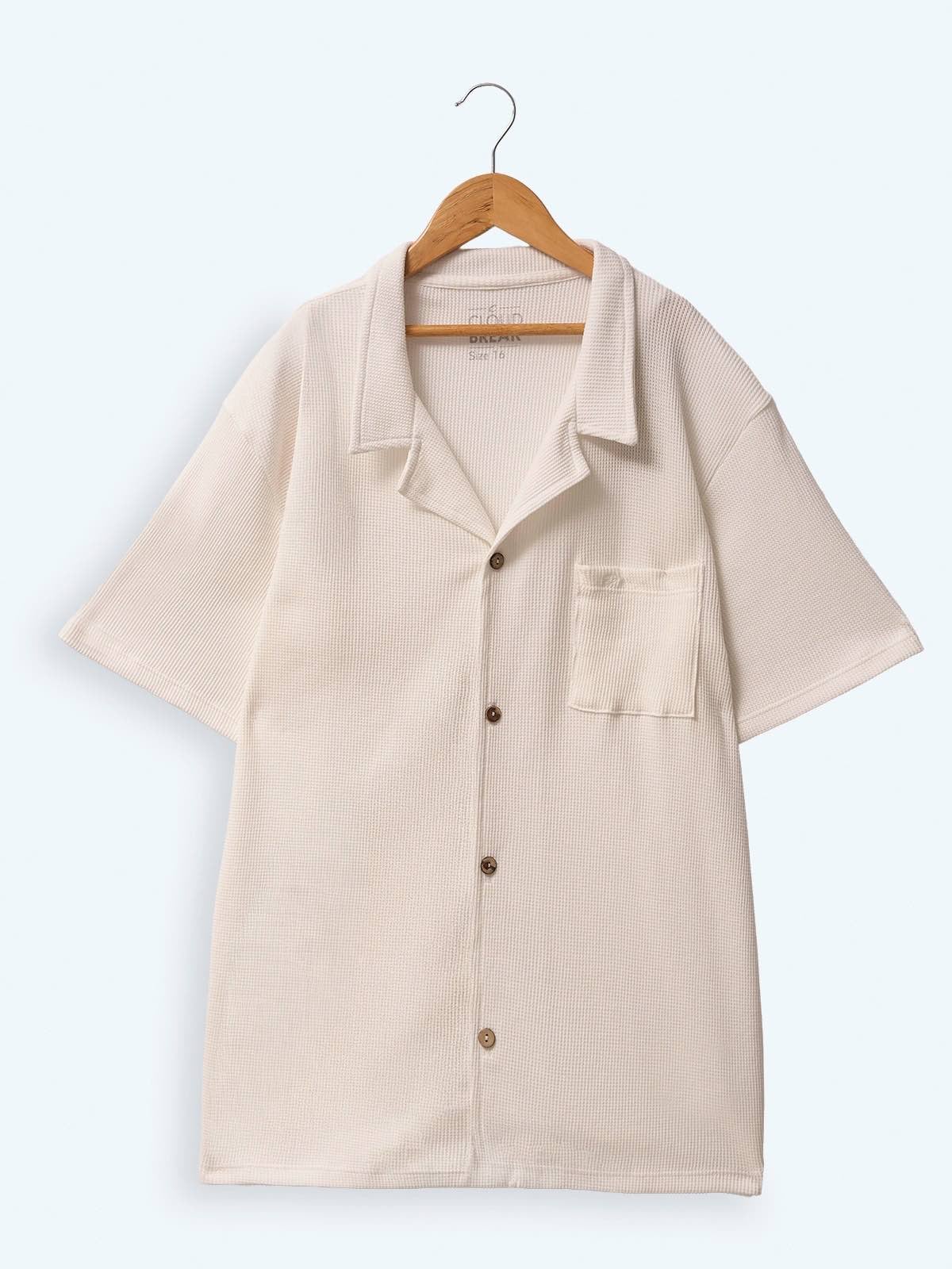 CAMISA MANGA CORTA WAFFLE ALGODÓN NIÑO CLOUDBREAK - 1