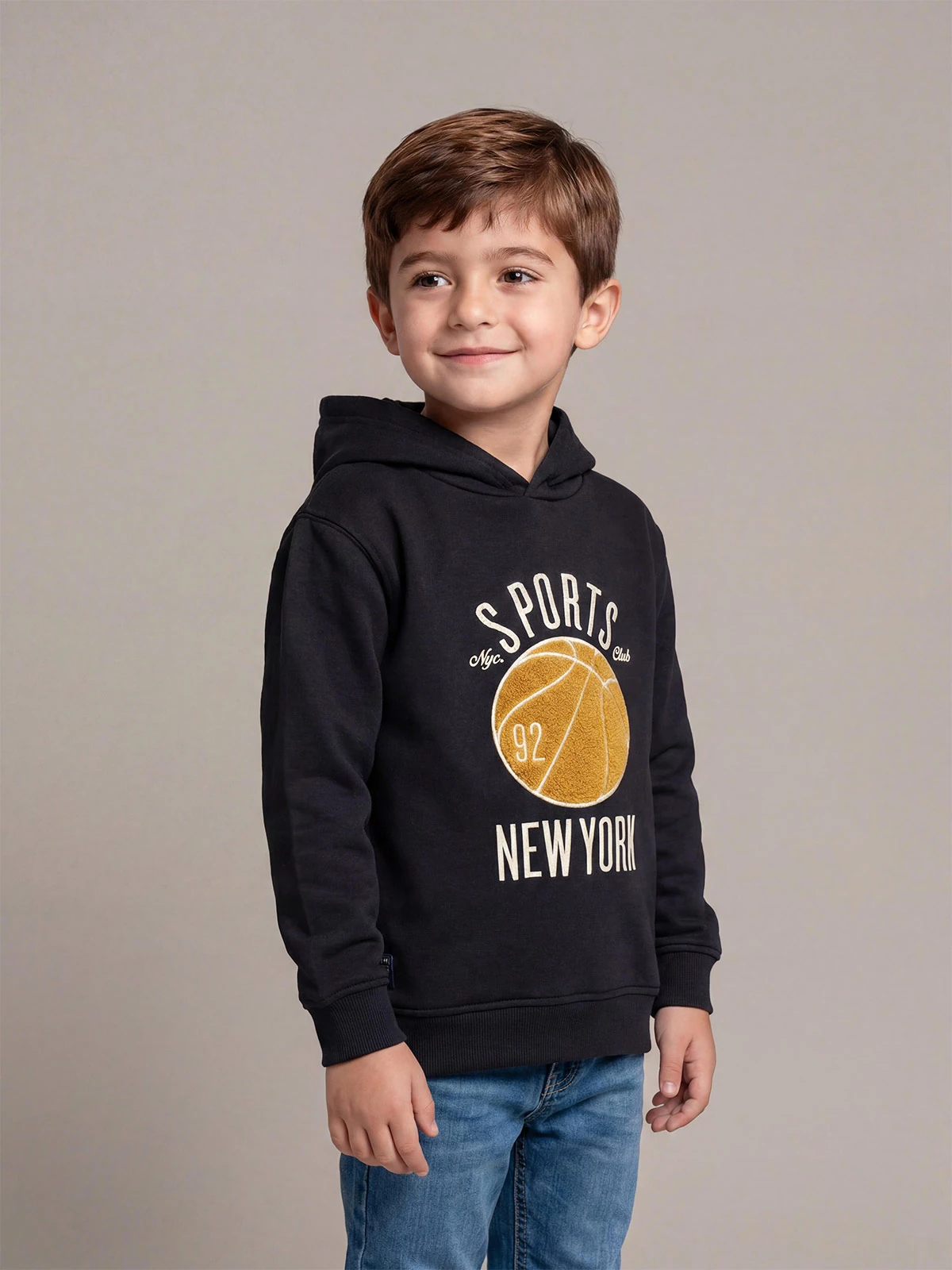 POLERA CON CAPUCHA TRASPORT NIÑO HARVEST - 1