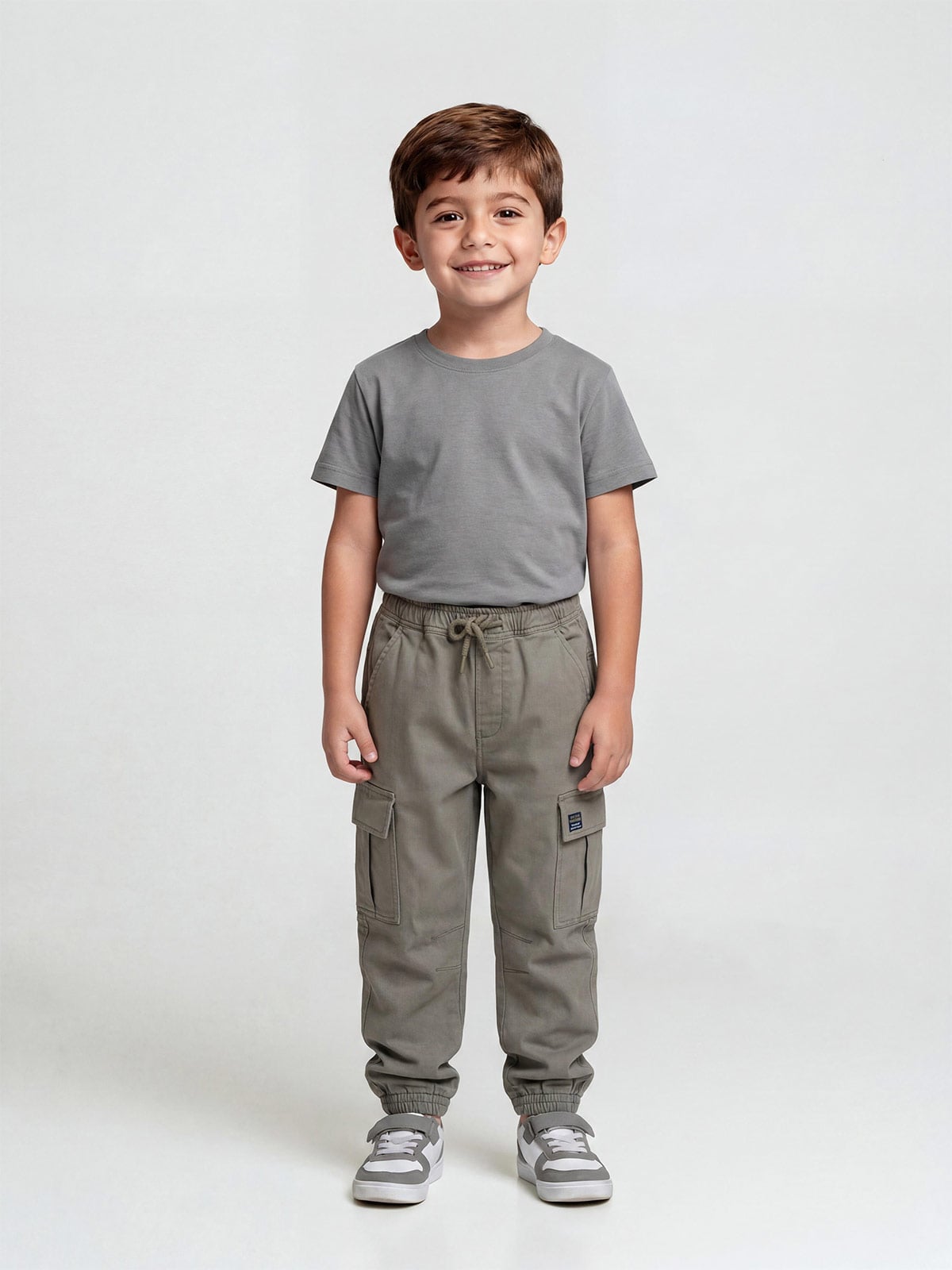 PANTALÓN ALGODÓN CARGO NIÑO HARVEST - 1
