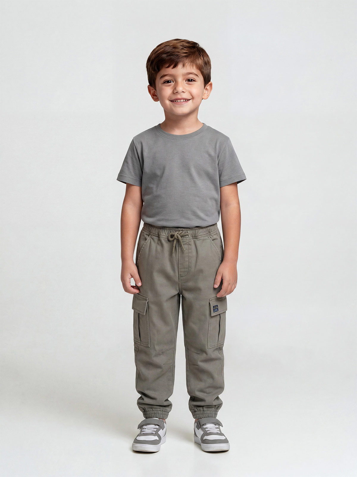 PANTALÓN ALGODÓN CARGO NIÑO HARVEST - 1
