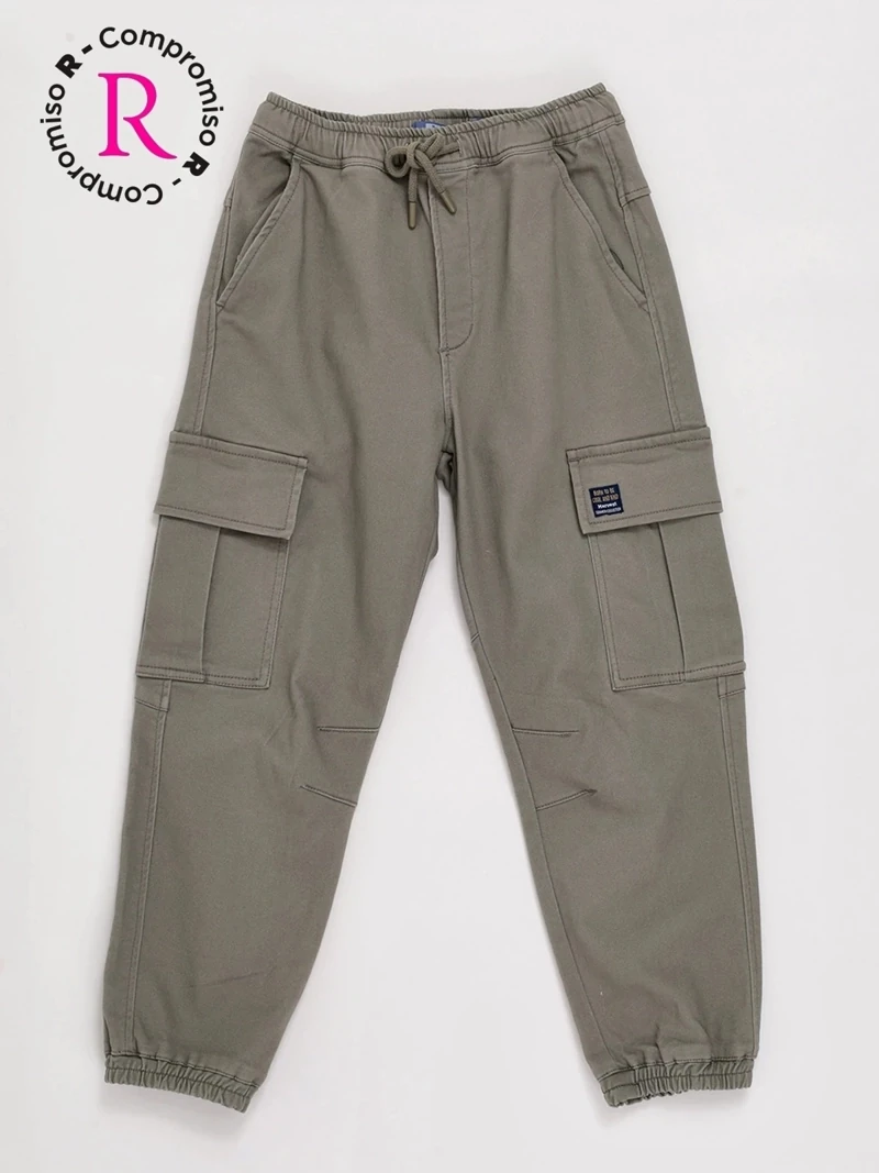 PANTALÓN ALGODÓN CARGO NIÑO HARVEST - 3