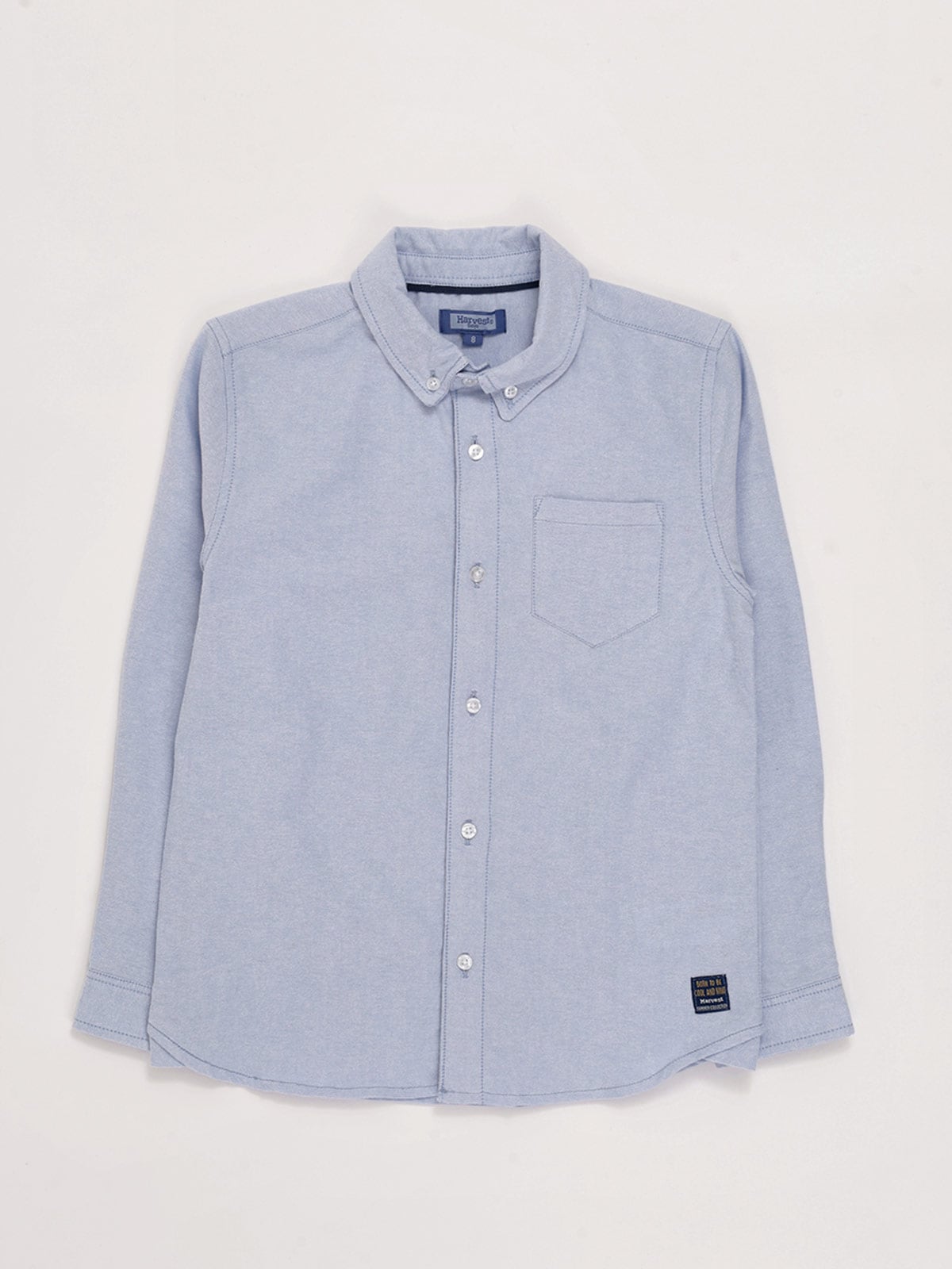 CAMISA MANGA LARGA NIÑO HARVEST OXFORD - 1