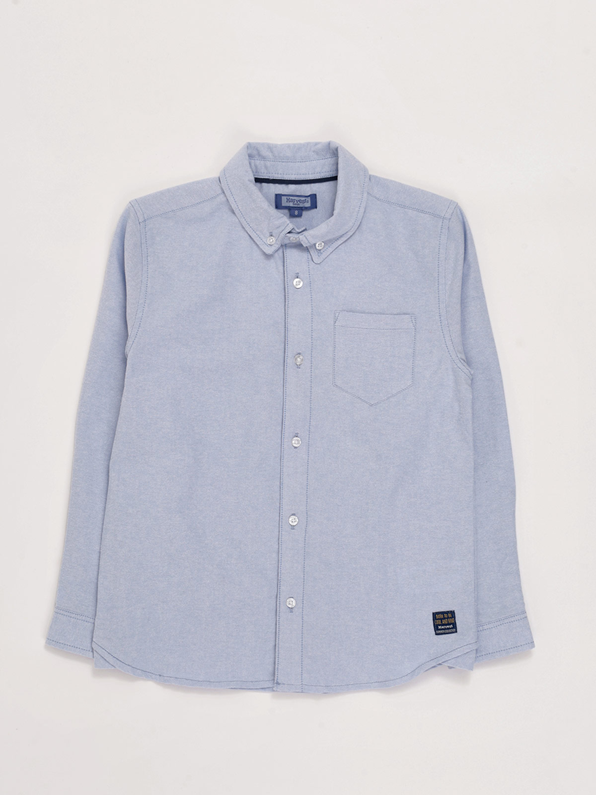CAMISA MANGA LARGA NIÑO HARVEST OXFORD - 1