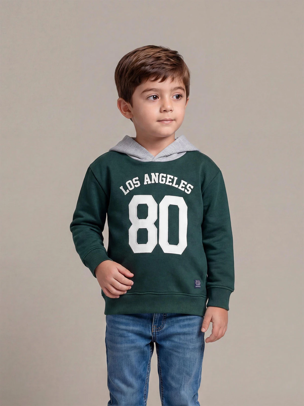 POLERA CON CAPUCHA TRA NIÑO HARVEST - 1