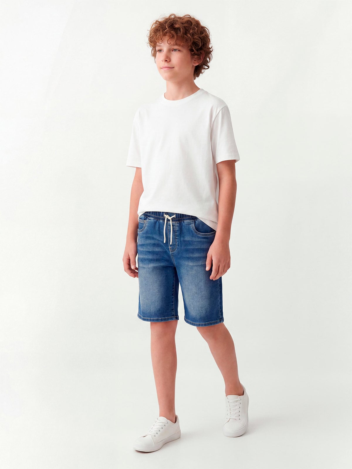 SHORT ALGODÓN NIÑO CLOUDBREAK DENIM - 1