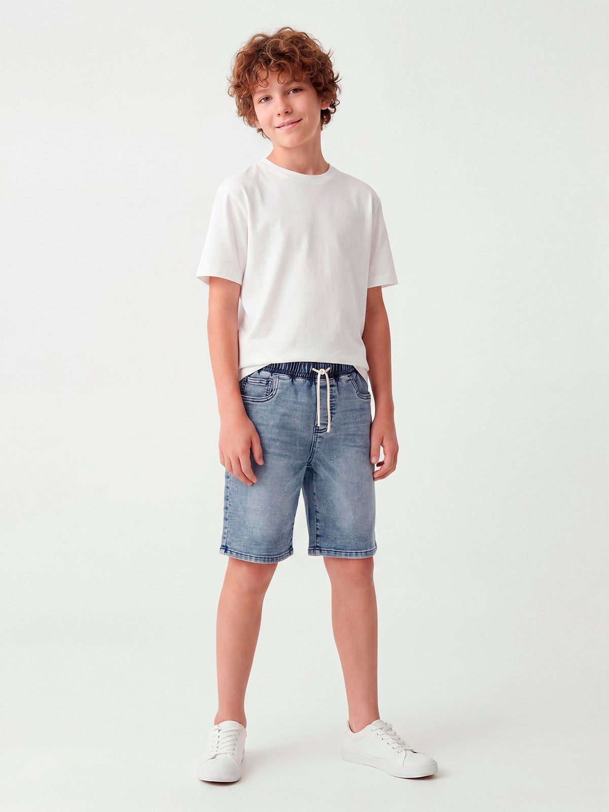 SHORT ALGODÓN NIÑO CLOUDBREAK DENIM - 1