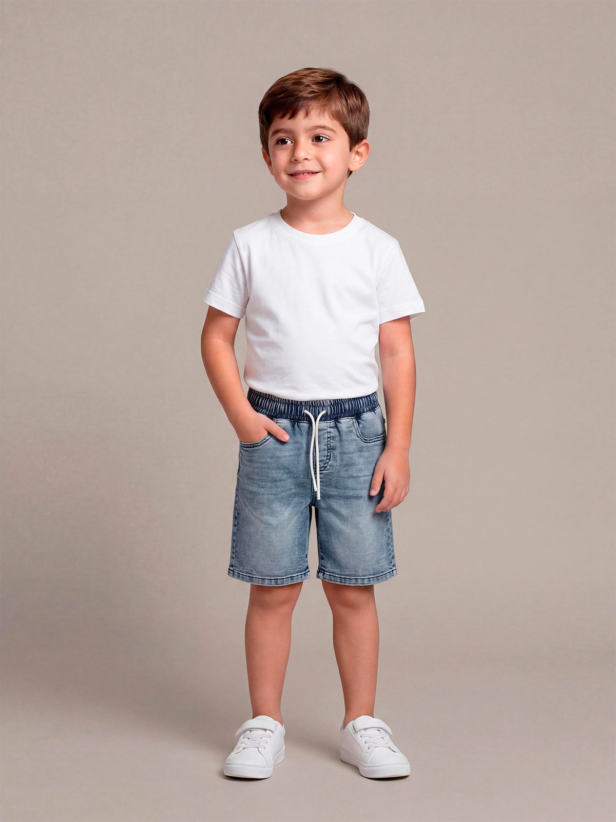 SHORT ALGODÓN NIÑO HARVEST DENIM - 1