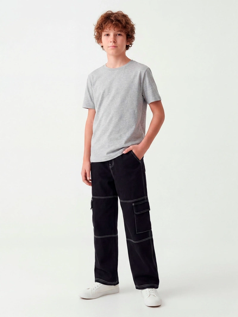 JEANS ALGODÓN NIÑO CLOUDBREAK BAGGY CARGO - 1