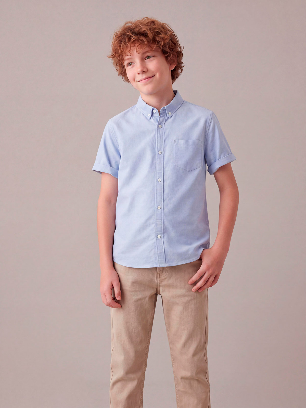 CAMISA MANGA CORTA ALGODÓN NIÑO CLOUDBREAK - 1