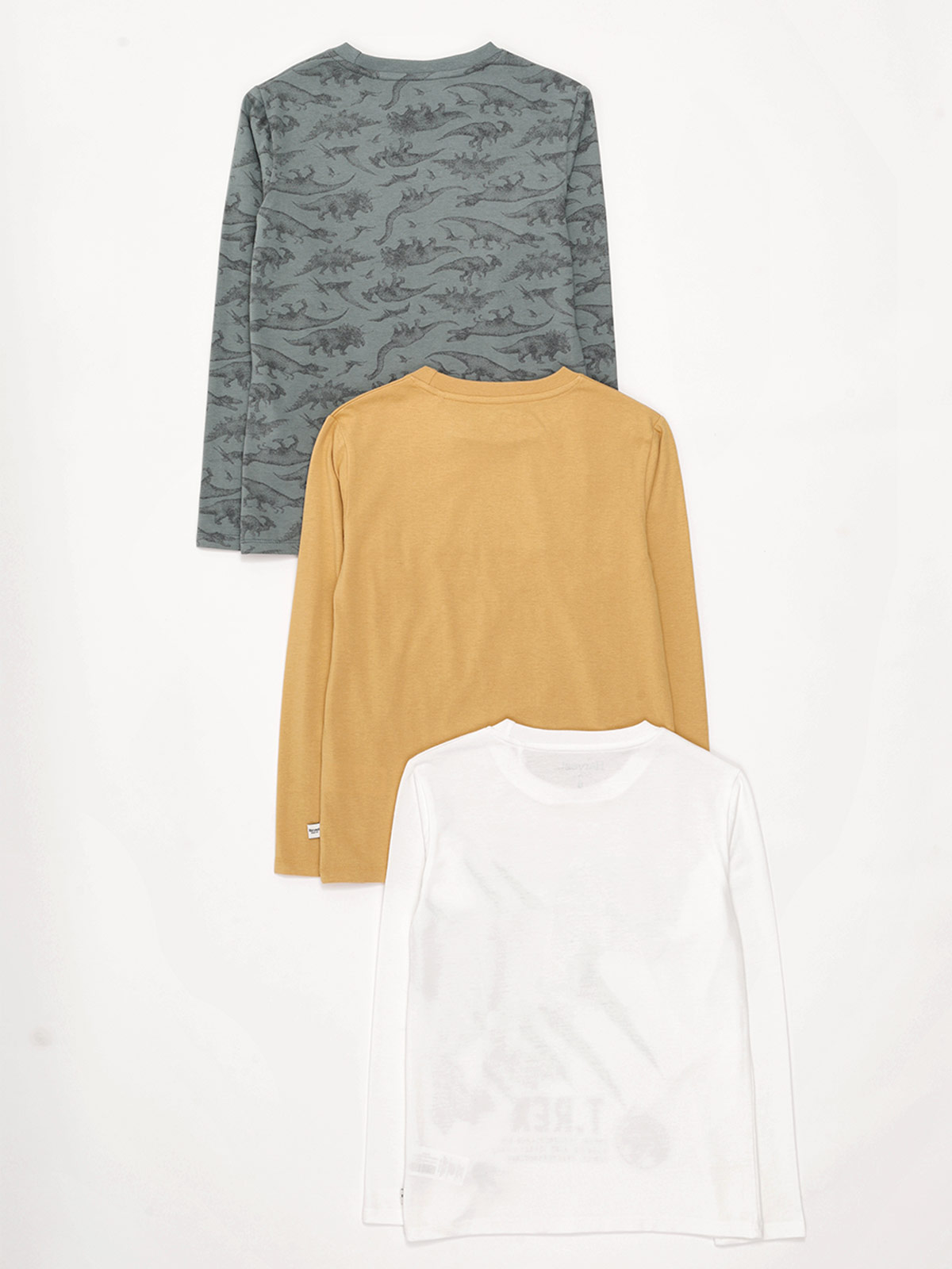 PACK X3 POLOS PRINT MANGA LARGA NIÑO HARVEST - 2