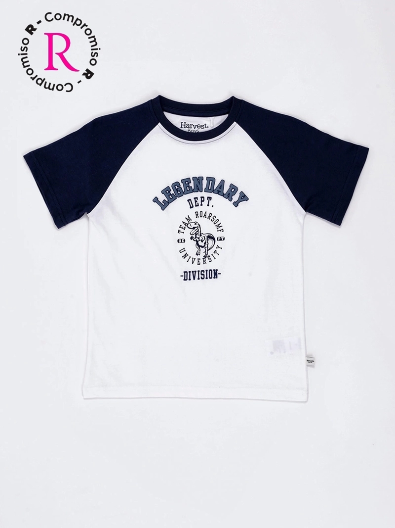 POLO MANGA CORTA ALGODÓN RAGLAN NIÑO HARVEST - 3