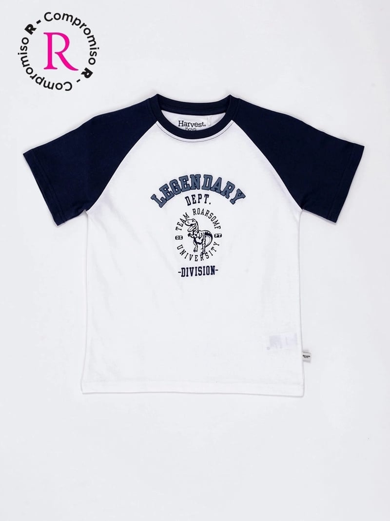 POLO MANGA CORTA ALGODÓN RAGLAN NIÑO HARVEST - 3
