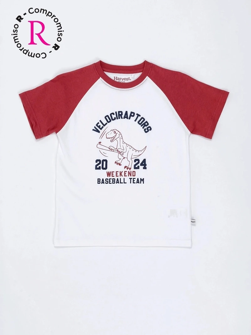 POLO MANGA CORTA ALGODÓN RAGLAN NIÑO HARVEST - 3