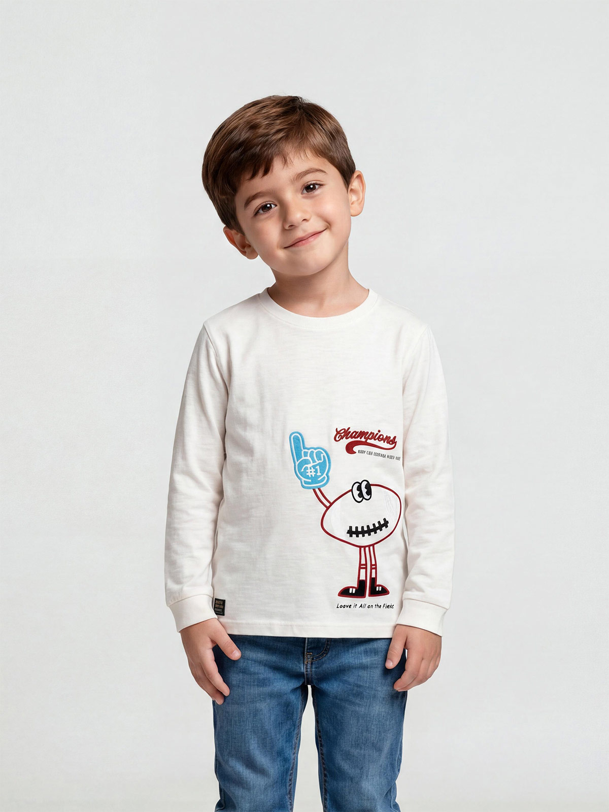 POLO MANGA LARGA ALGODÓN TRAPELOTA NIÑO HARVEST - 1