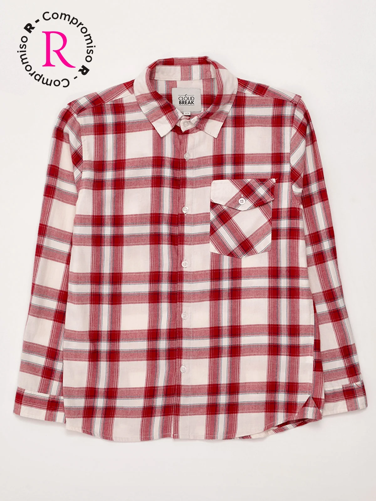 CAMISA MANGA LARGA ALGODÓN NIÑO CLOUDBREAK ESCOCESA - 3