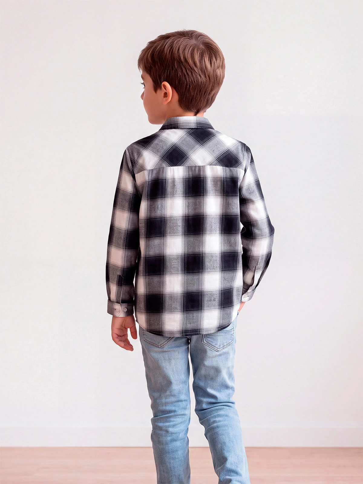 CAMISA MANGA LARGA ALGODÓN NIÑO HARVEST ESCOCESA - 2
