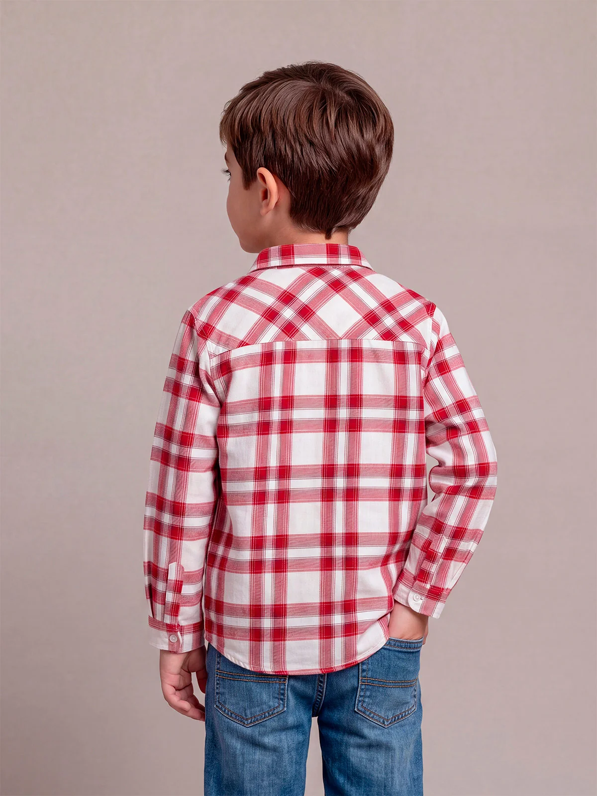 CAMISA MANGA LARGA ALGODÓN NIÑO HARVEST ESCOCESA - 2