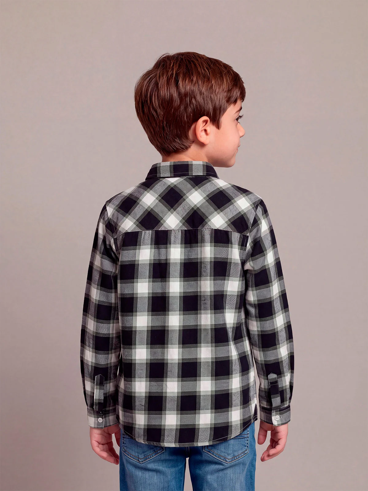 CAMISA MANGA LARGA ALGODÓN NIÑO HARVEST ESCOCESA - 2
