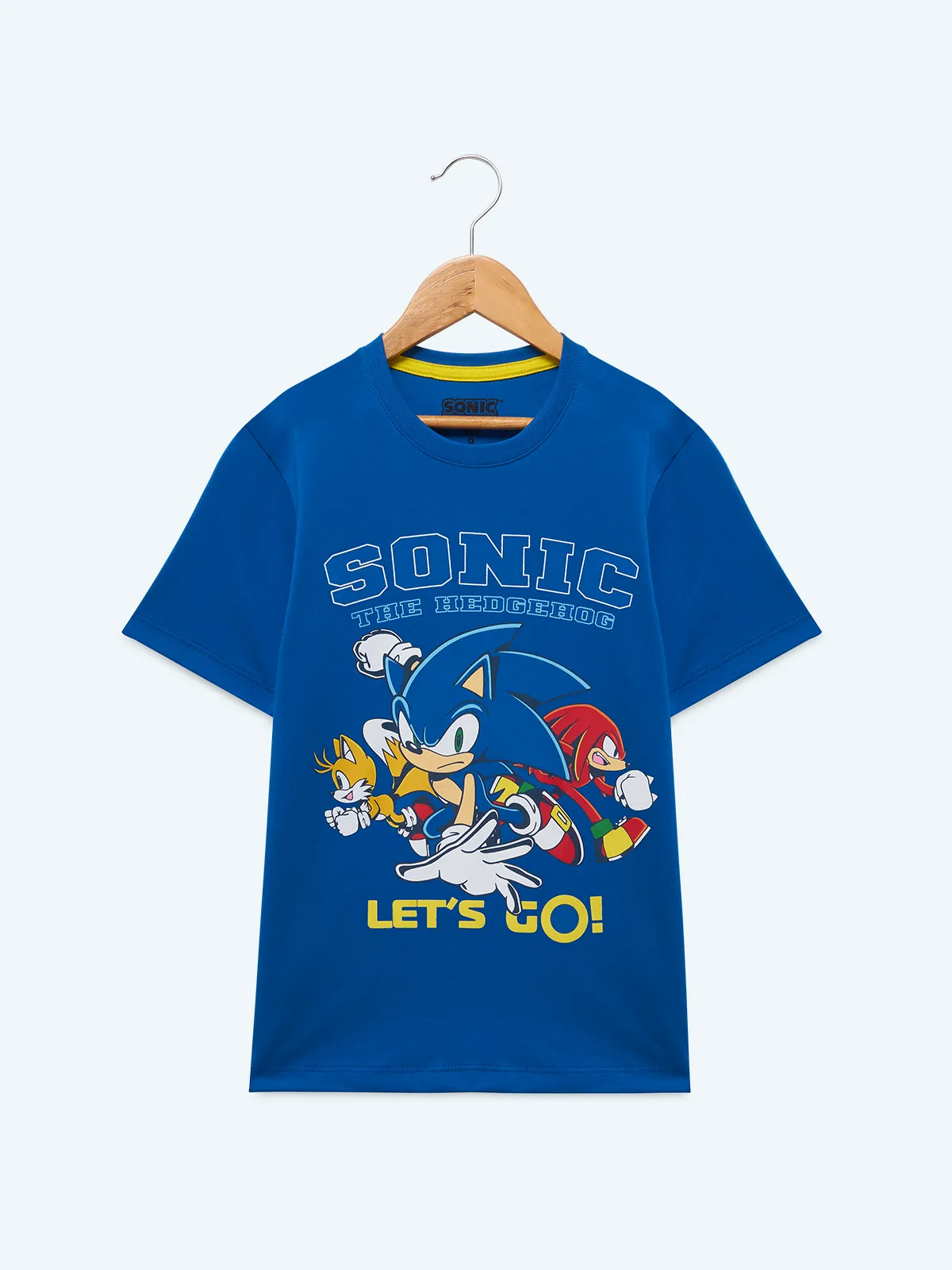 POLO ALGODÓN MANGA CORTA NIÑO SONIC LETS GO - 1