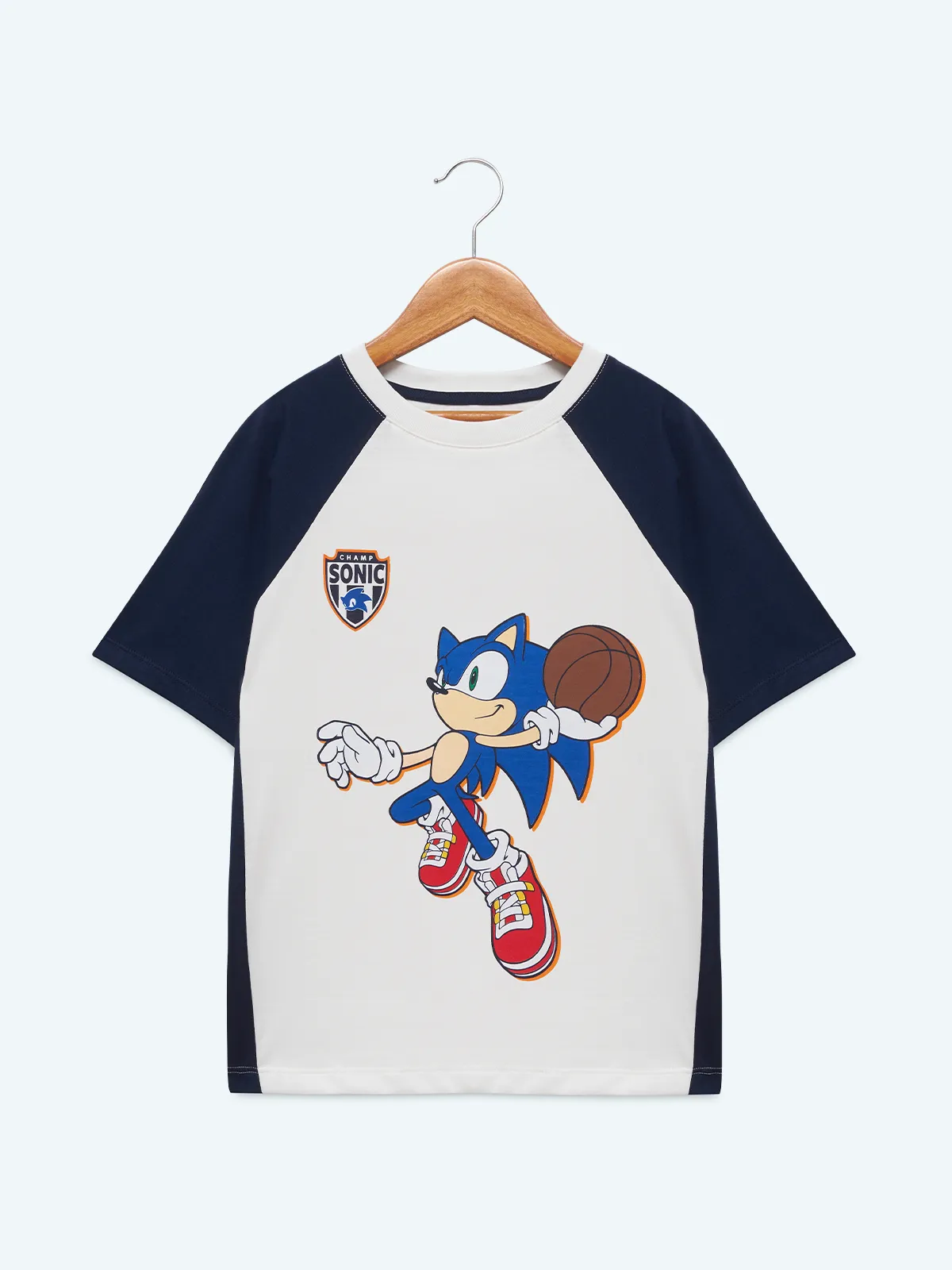POLO ALGODÓN MANGA CORTA NIÑO SONIC BASKET - 1