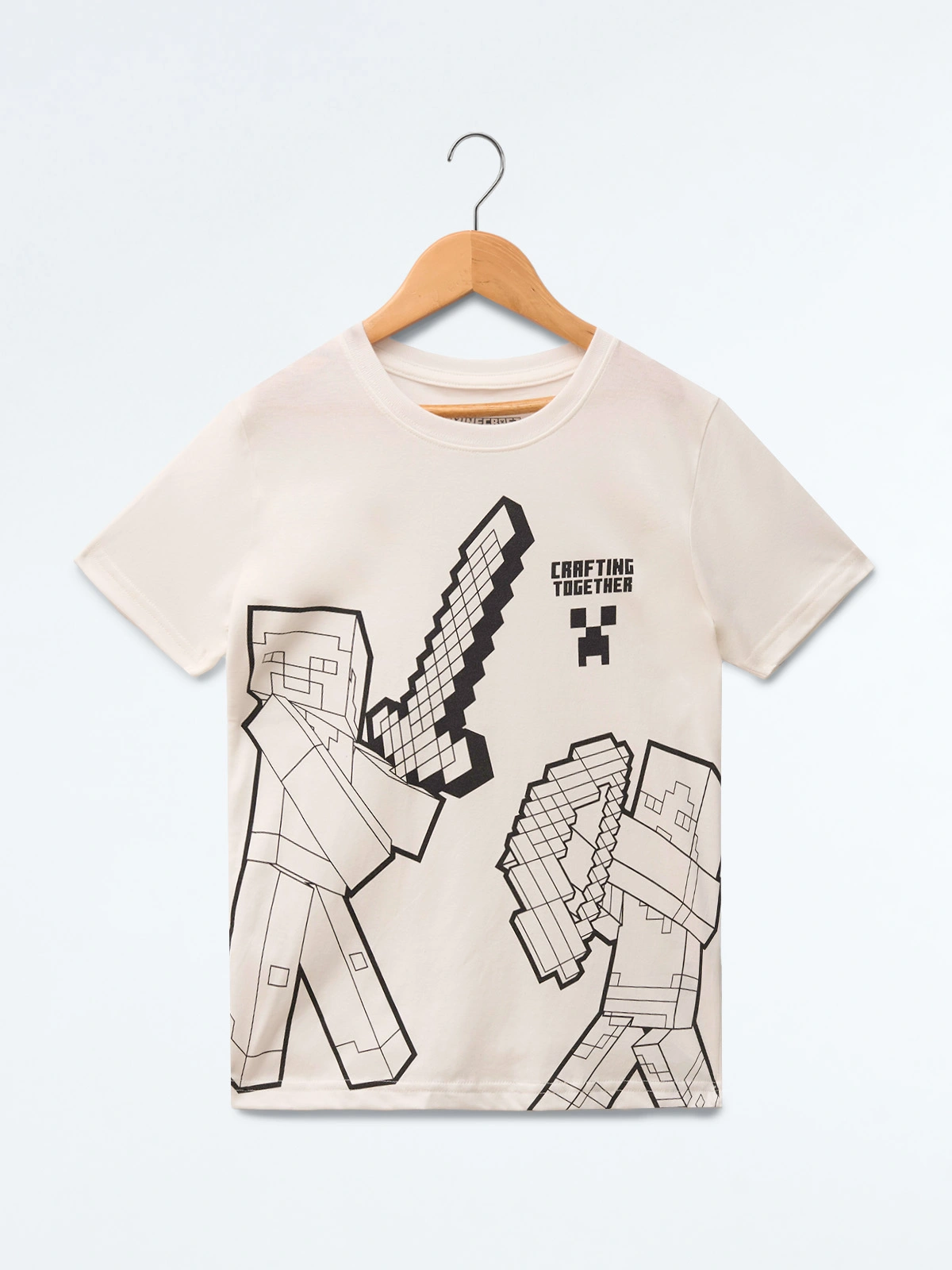 POLO ALGODÓN MANGA CORTA NIÑO MINECRAFT BUILDERS - 1