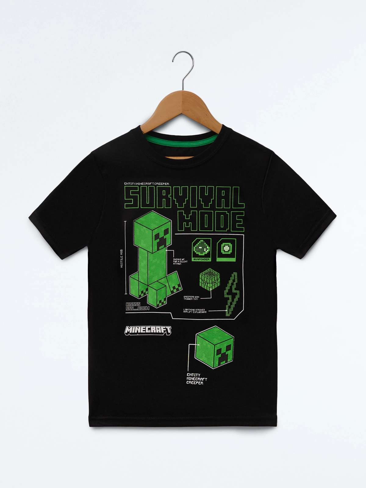 POLO ALGODÓN MANGA CORTA NIÑO MINECRAFT SURVIVAL - 1
