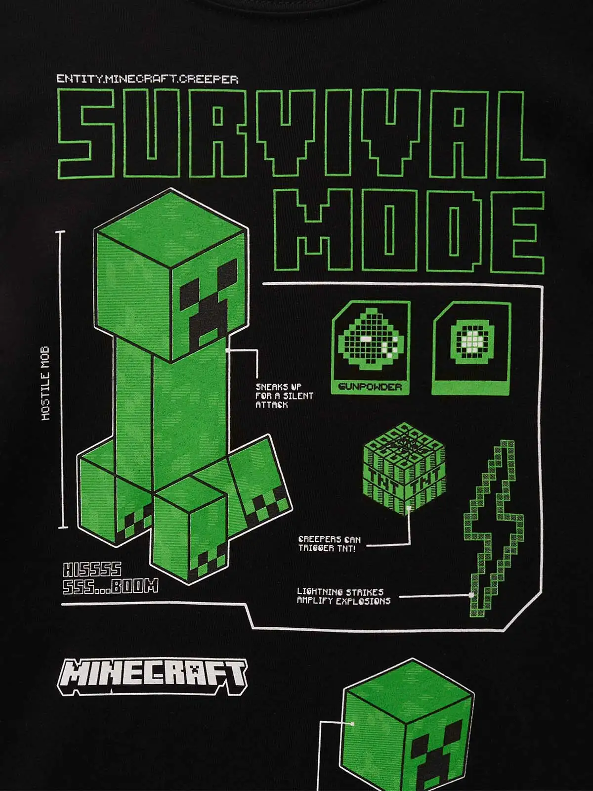 POLO ALGODÓN MANGA CORTA NIÑO MINECRAFT SURVIVAL - 3