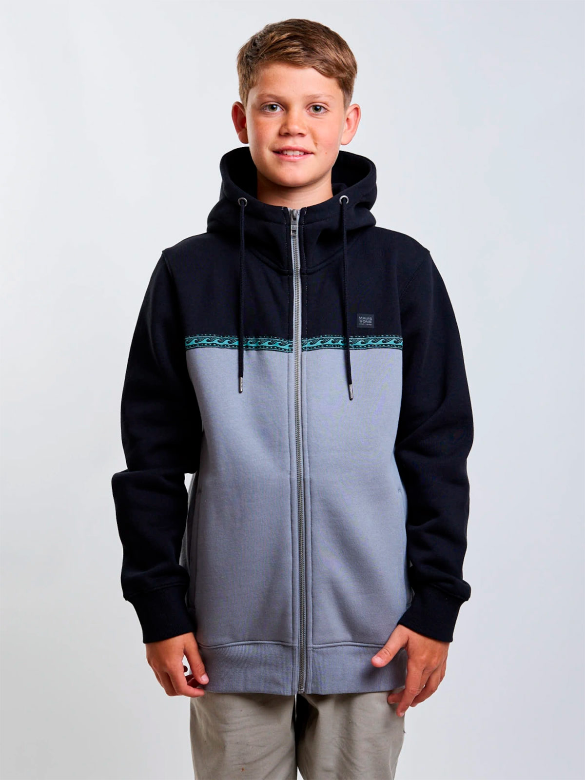 POLERA NIÑO MAUI AND SONS FULL ZIPPER 5O608 - 1