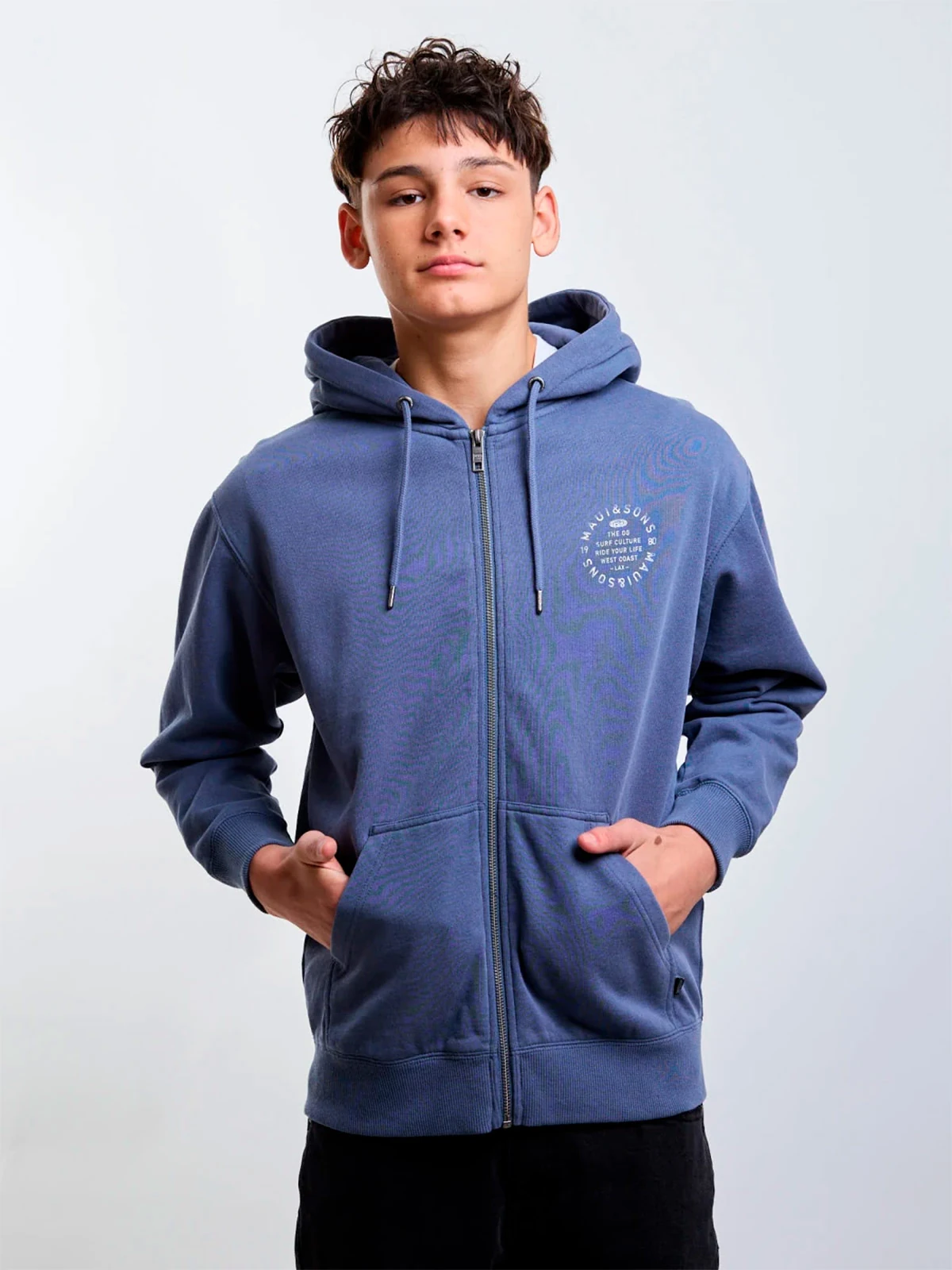 POLERA NIÑO MAUI AND SONS FULL ZIPPER 5O616 - 1
