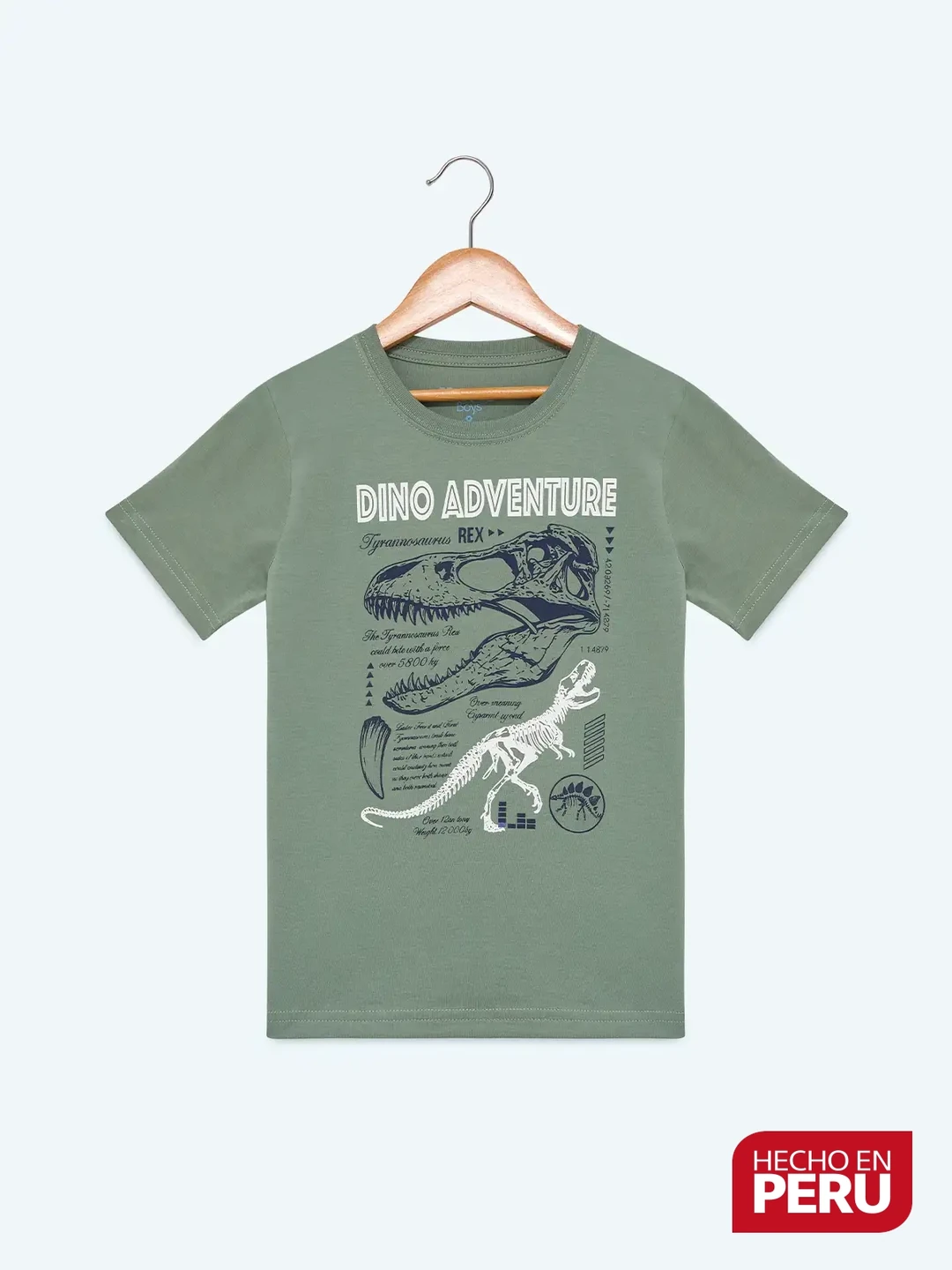 POLO MANGA CORTA DINO ALGODÓN NIÑO HARVEST - 1