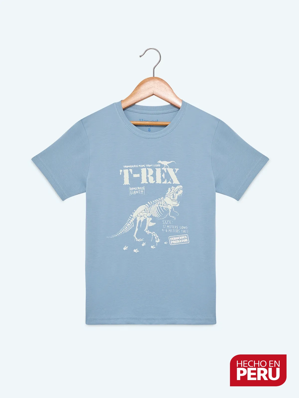 POLO MANGA CORTA DINO ALGODÓN NIÑO HARVEST - 1