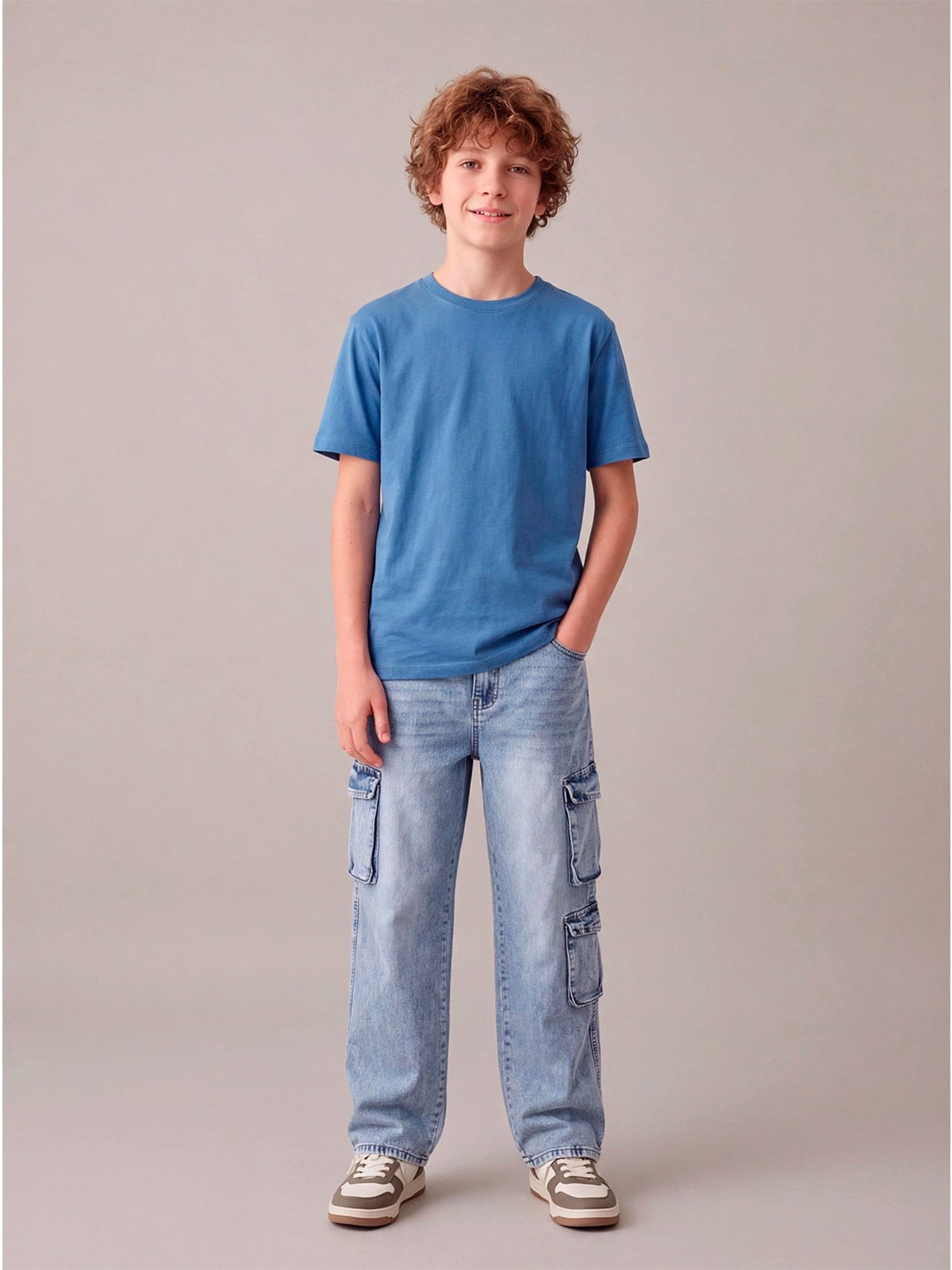 JEANS ALGODÓN BAGGY CARGO NIÑO CLOUDBREAK - 1