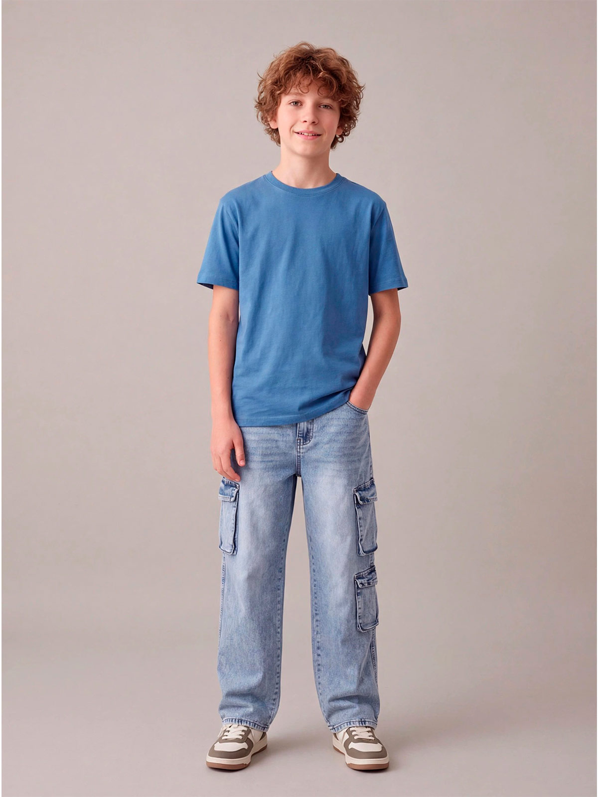 JEANS ALGODÓN BAGGY CARGO NIÑO CLOUDBREAK - 1