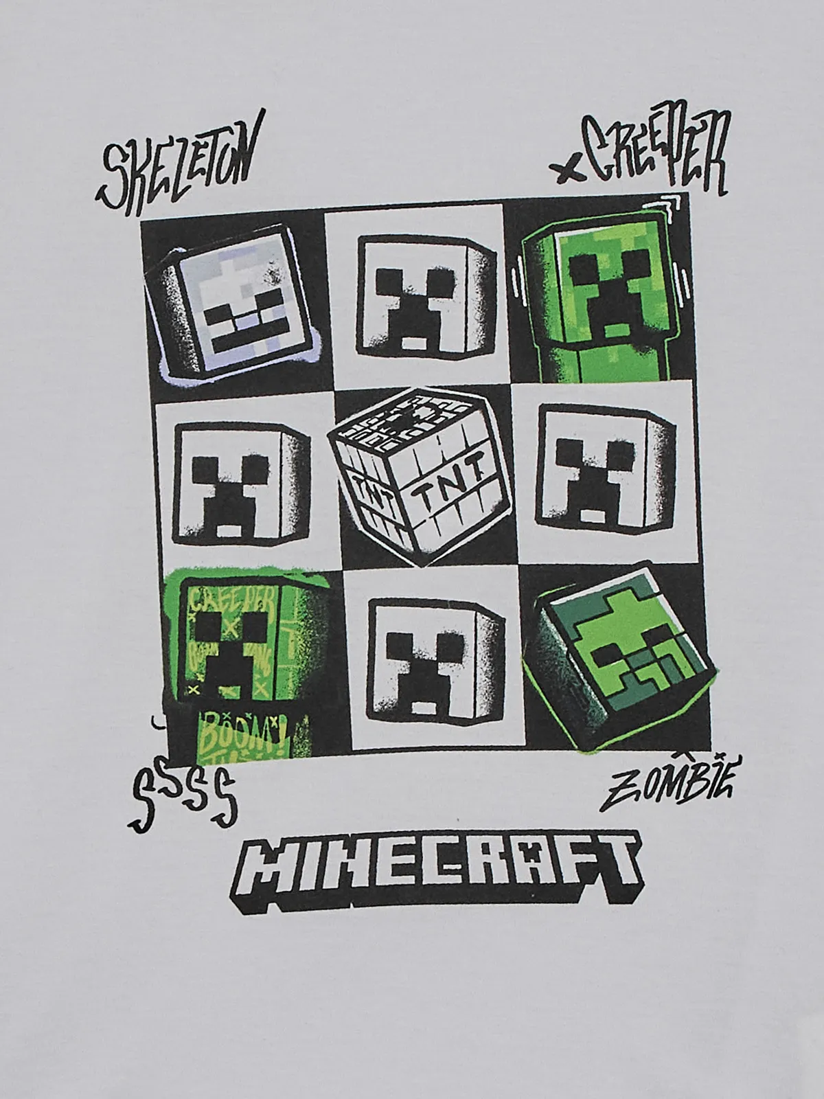 POLO MANGA CORTA NIÑO MINECRAFT - 3