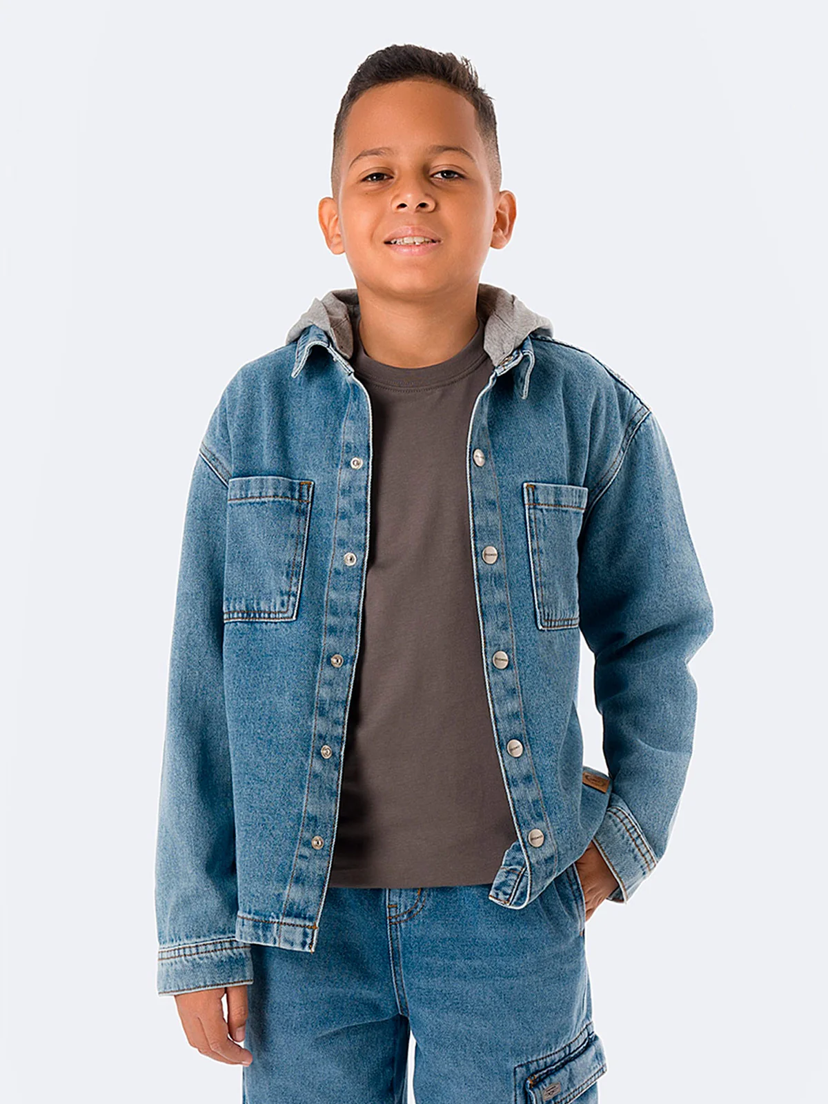 CAMISACO REGULAR FIT MANGA LARGA NIÑO PIONIER GABRIELJ - 1