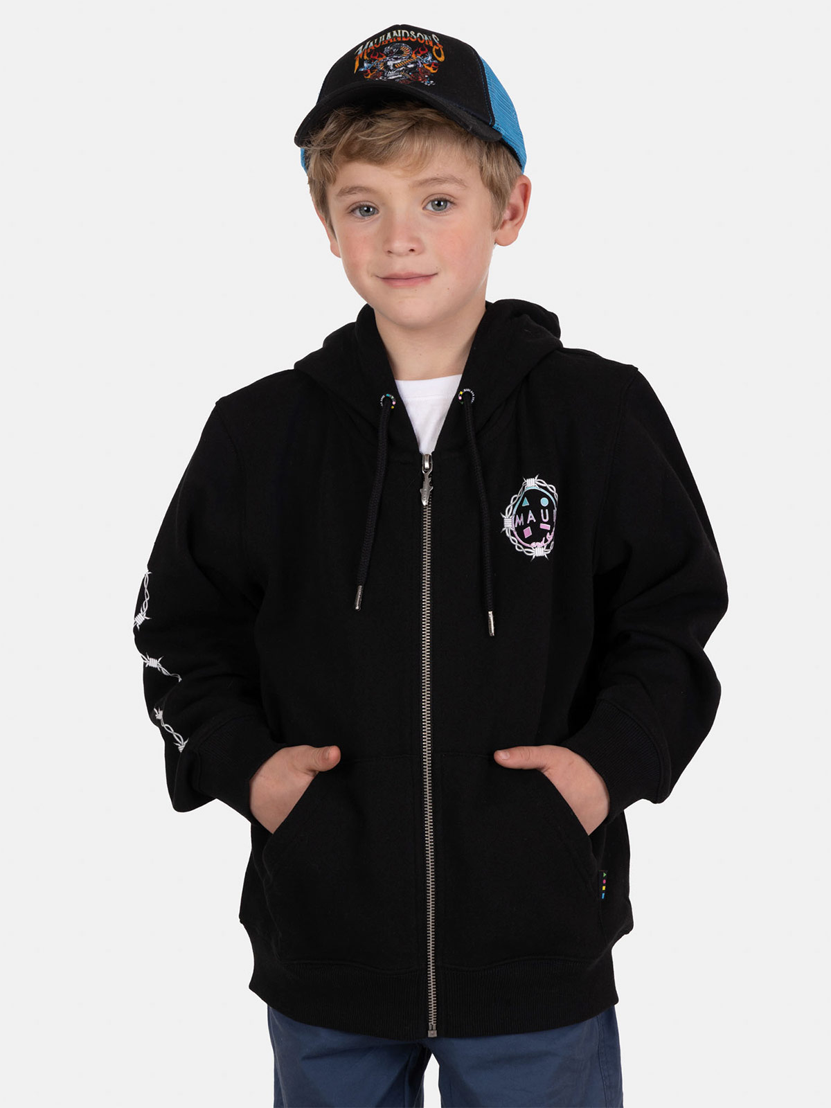 POLERA NIÑO MAUI AND SONS NEGRO - 1