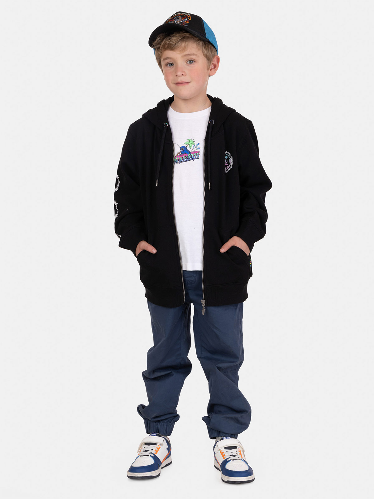POLERA NIÑO MAUI AND SONS NEGRO - 4