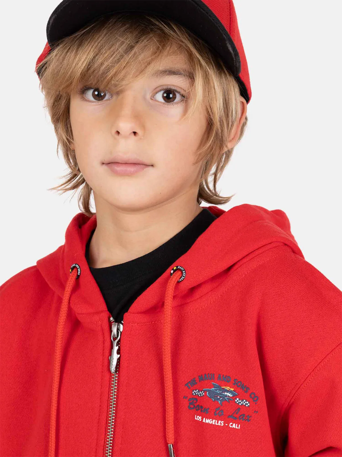 POLERA NIÑO MAUI AND SONS ROJO - 3